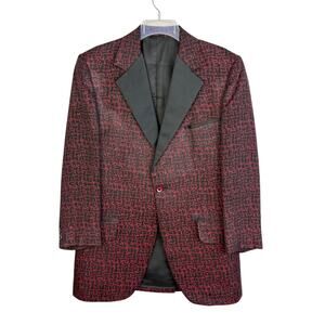 Mr. Formal Royal Formal Wear Red and Black Suit Jacket Blazer Men's Sz 40